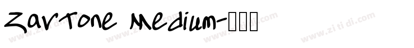 ZavTone Medium字体转换